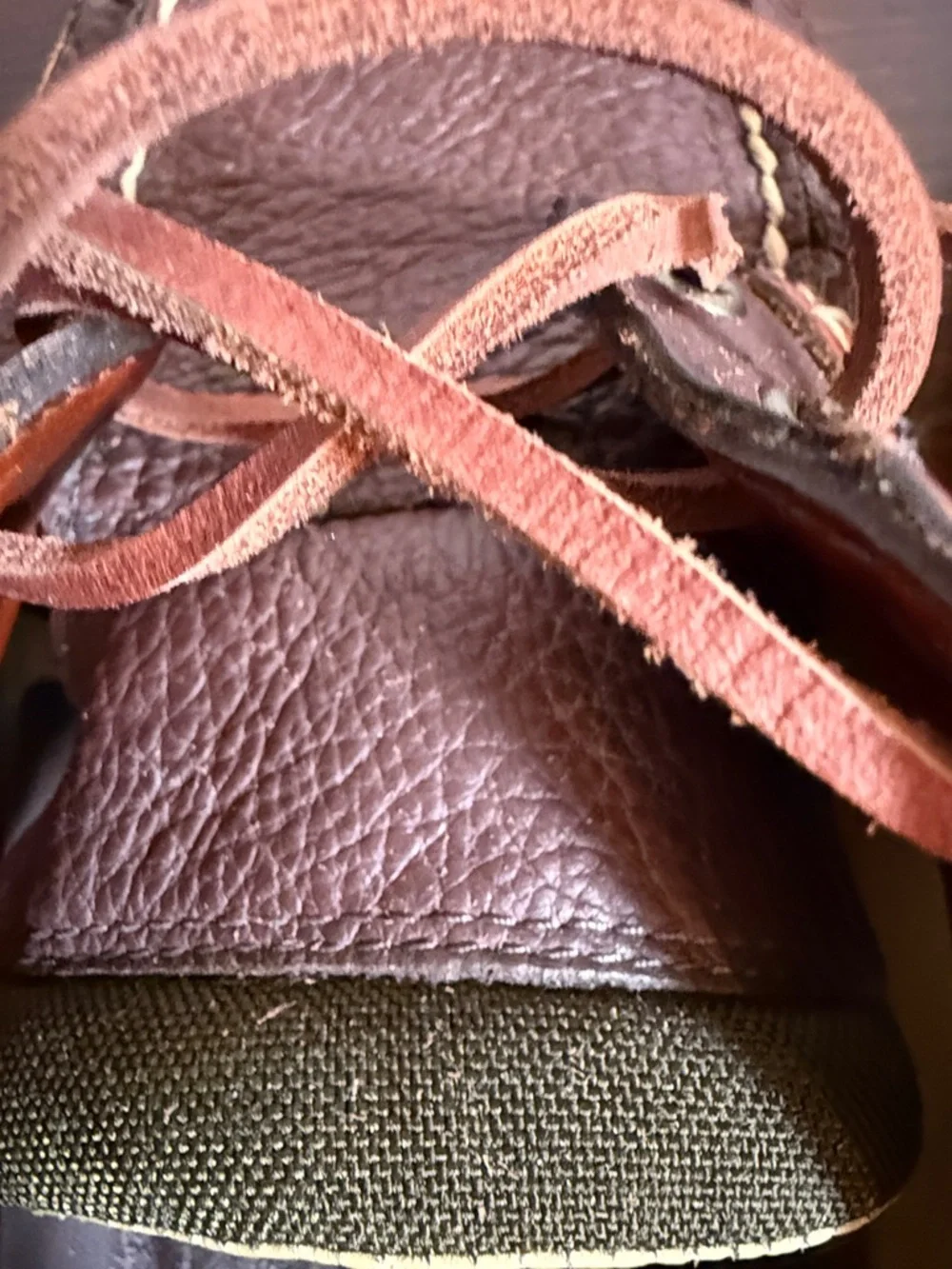 L.L. Bean Men’s Leather Boat Shoes Brown Lace Up Moc Toe Outdoor Comfort Size 11
